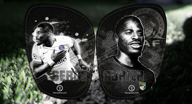 PSG Serge Aurier et ses protège-tibias Tibevolution