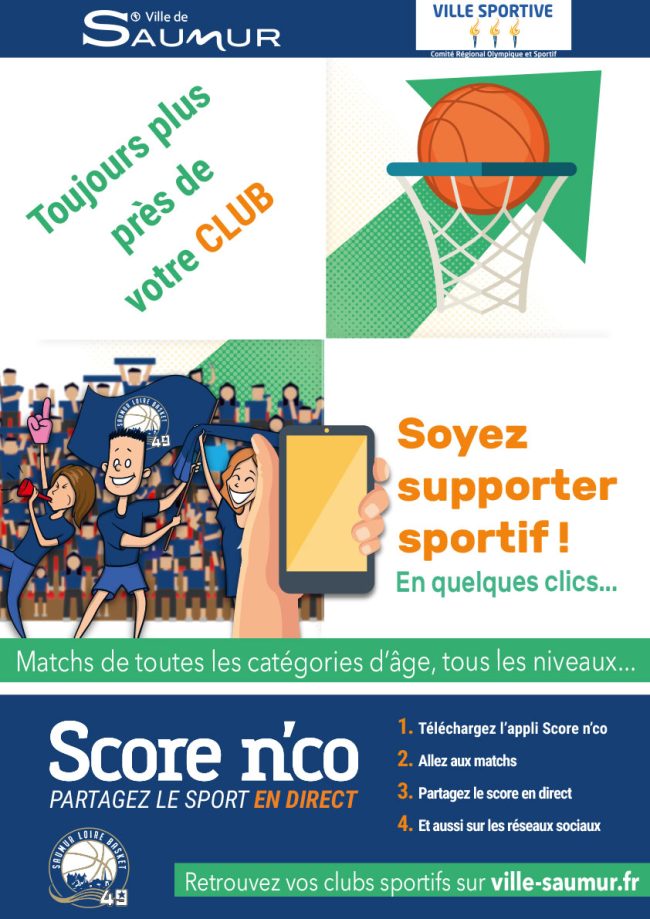 Affiche Score n'co pour Saumur Loire basket