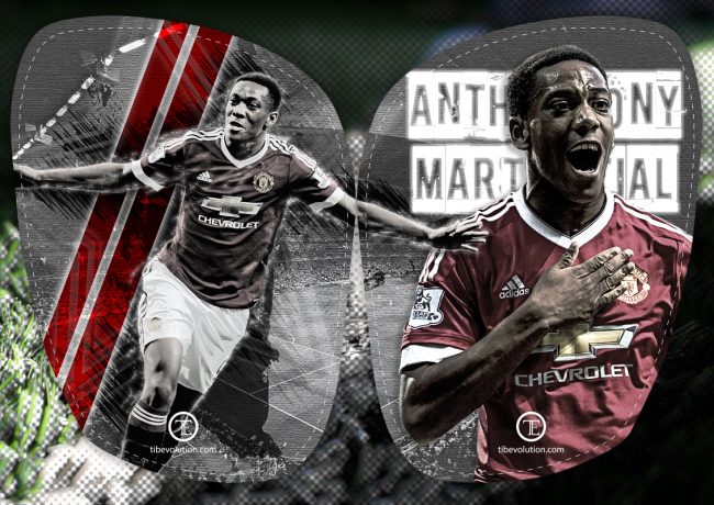 Graphisme protège-tibias réalisé pour Anthony Martial