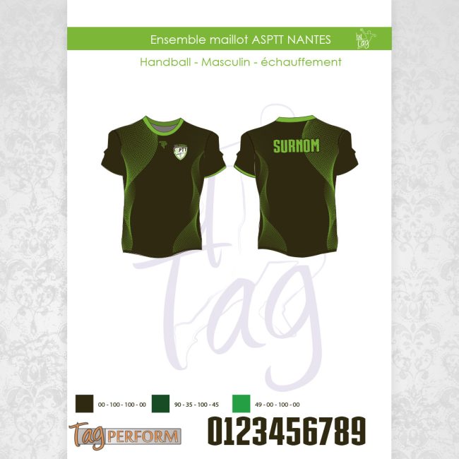 Création de design pour les maillots de l'ASPTT Nantes handball
