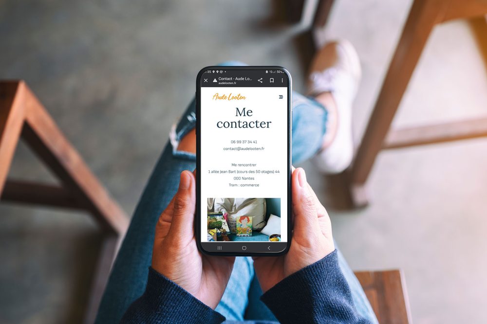 Site Aude Looten gestalt Thérapeute sur mobile